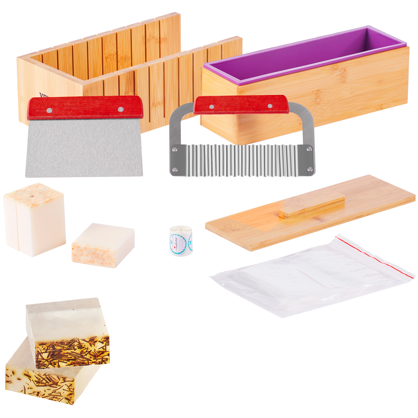 Soap Making Experiment - VEVOR Soap Making Kit Bamboo Cutting