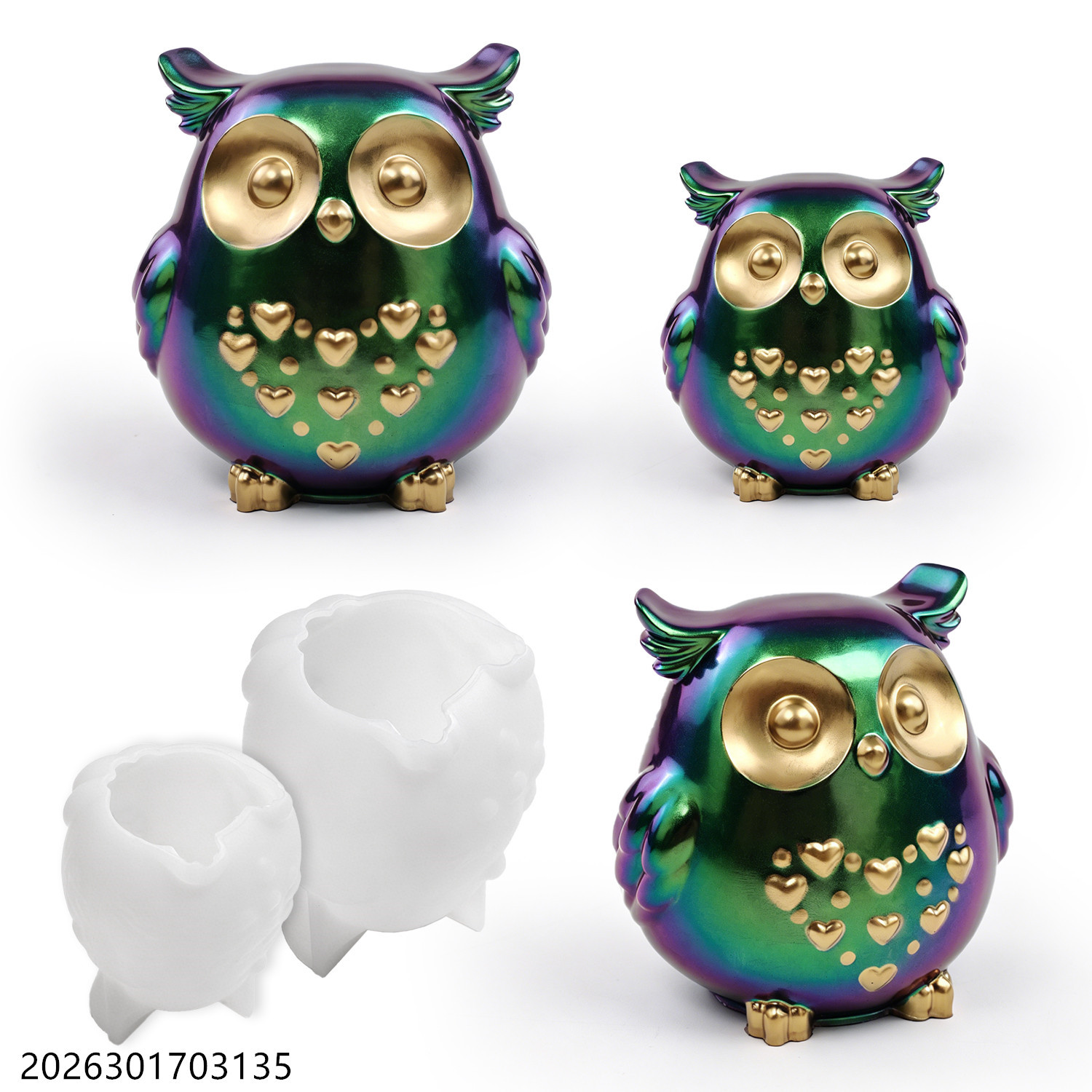 Soap Making Molds - Owl Silicone Mold 3D Bird Shape