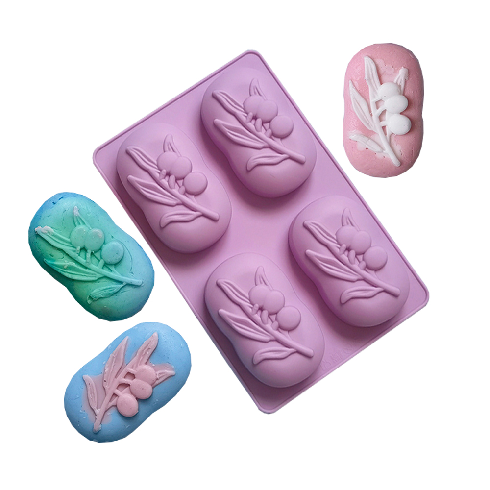 4 Cavities Oval Olive Tree Sil - Soap Making Experiment recension och pris