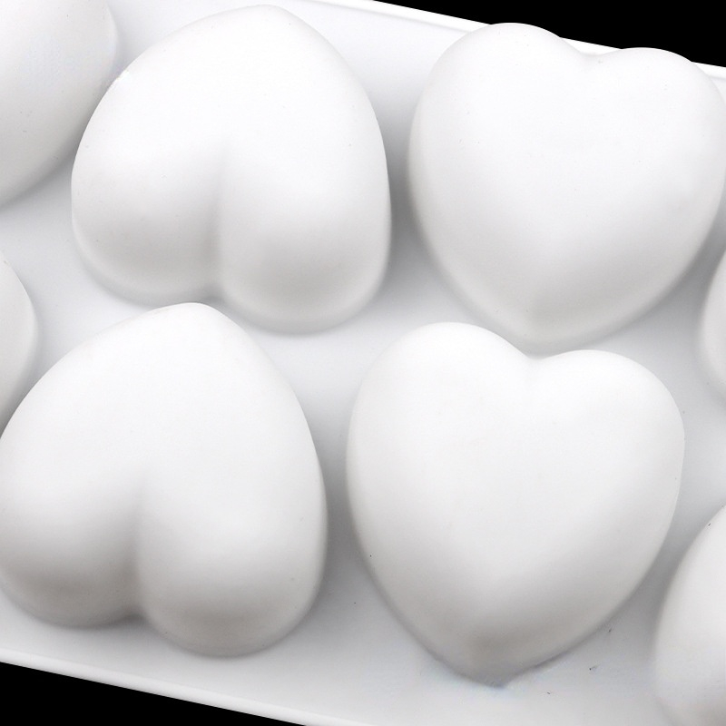 8 Pcs Love Heart Silicone Soap - Soap Making Experiment recension och pris