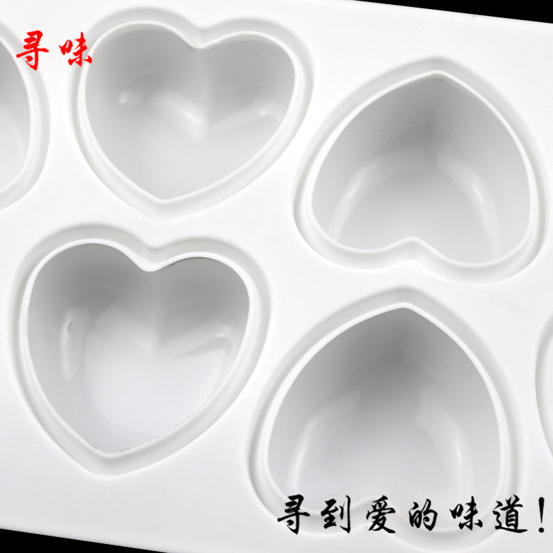 8 Pcs Love Heart Silicone Soap - Soap Making Experiment recension och pris