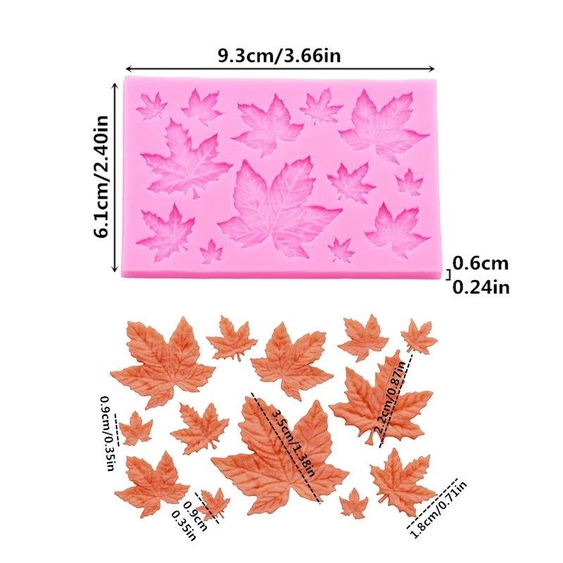 Maple Leaf Silicone Mold Set f - Soap Making Molds recension och pris