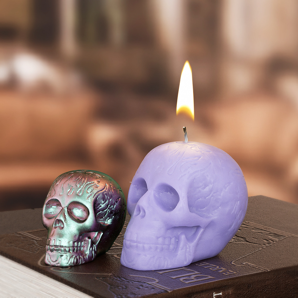 Multi Size Skull Head Silicone - Soap Making Molds recension och pris