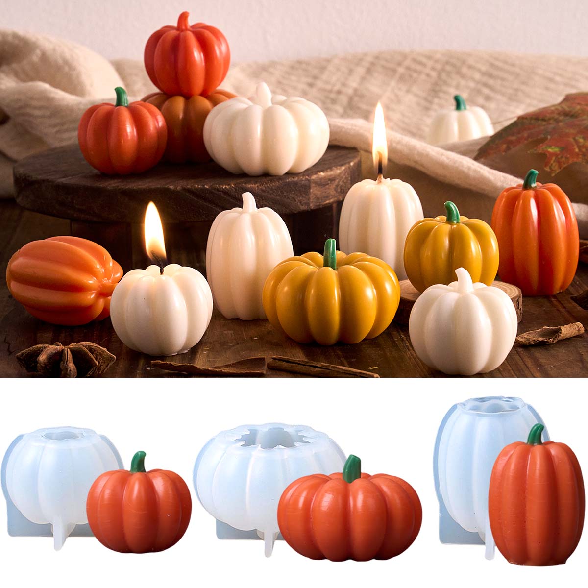 Halloween Pumpkin Silicone Mol - Soap Making Scents recension och pris