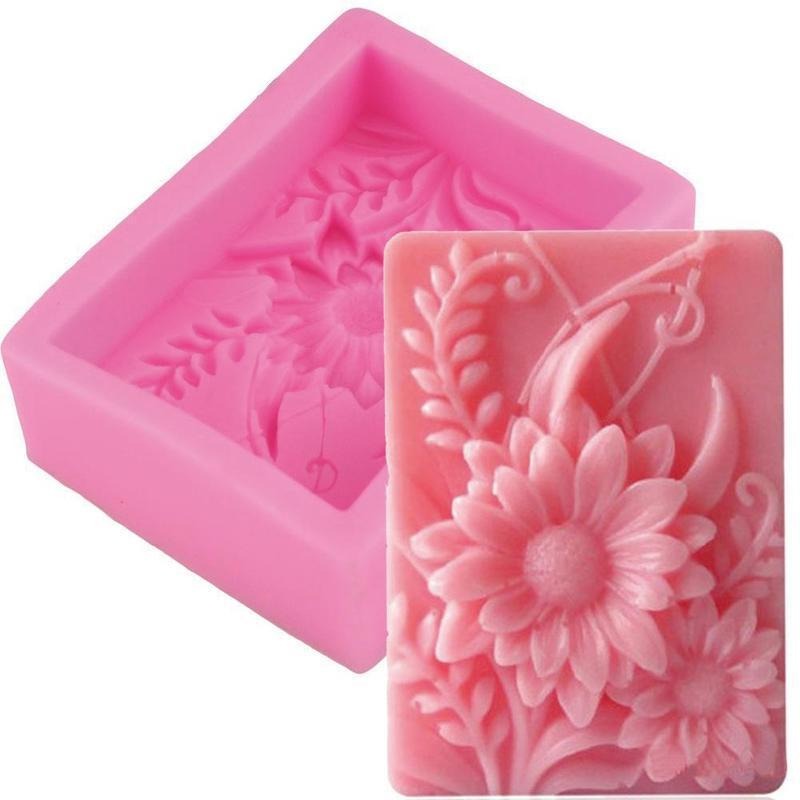 1pc 3D Square Rose Flower Sili - Soap Making Experiment recension och pris