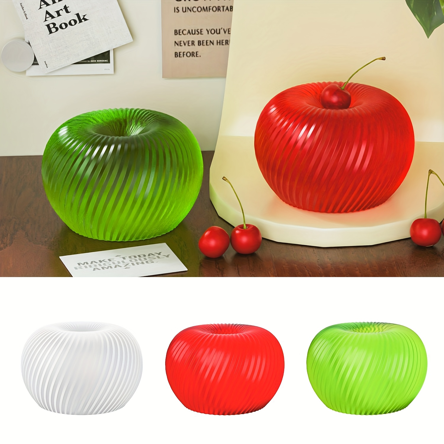 A trendy red apple silicone mo - Soap Making Molds recension och pris