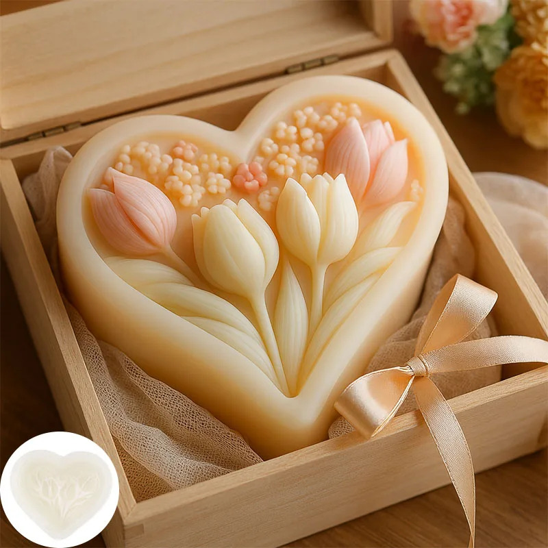 Silicone Mold for Heart-shaped - Soap Making Experiment recension och pris